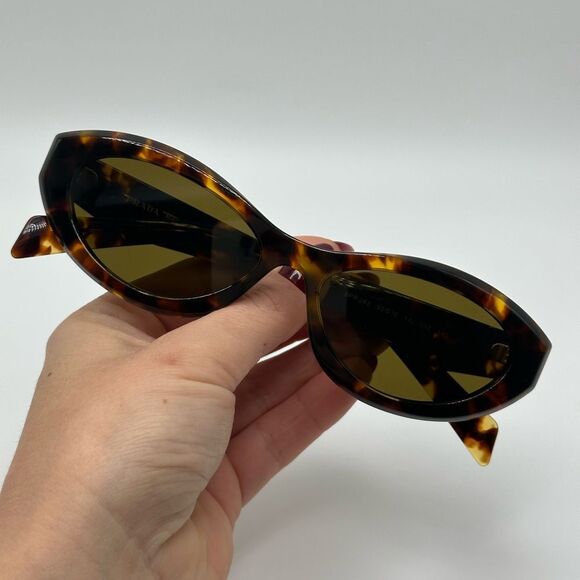 PRADA Sunglasses PR26ZS 14L09Z Honey Tortoise Dark Brown Women NEW - Picture 9 of 13